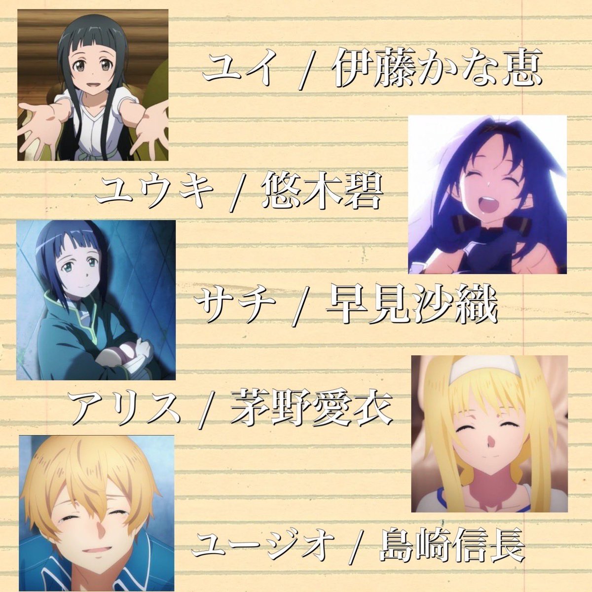 Akky 有名な声優大体saoに出てる説を提唱していきたい