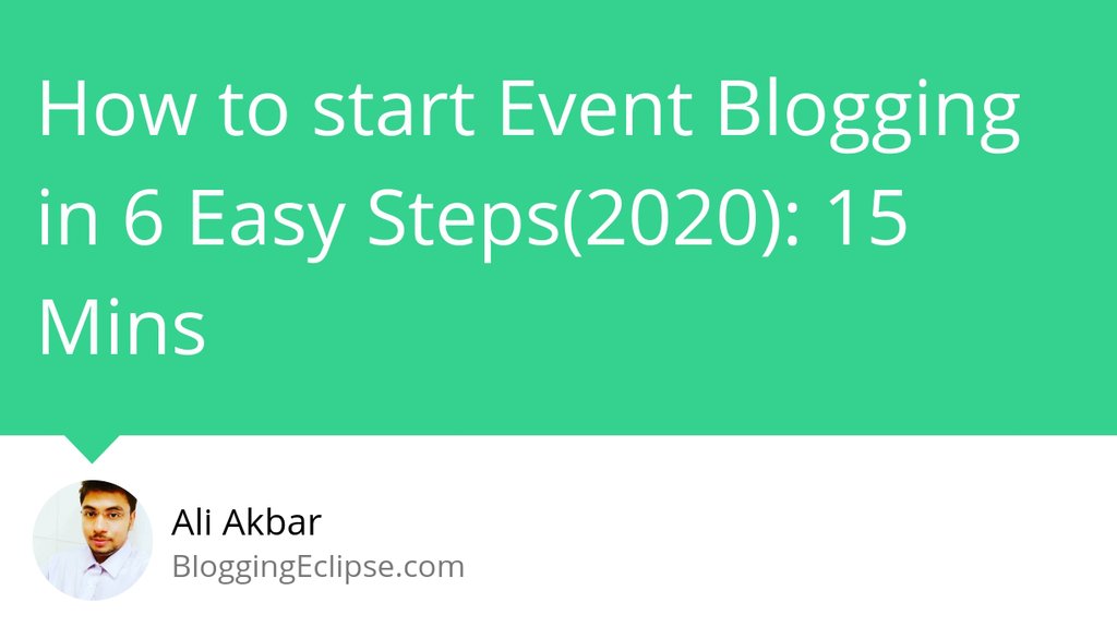 aliakbarfakhri's tweet photo. How to start Event Blogging in 6 Easy Steps(2020): 15 Mins
βΈ https://t.co/HKivnzLvqc
#Nicheblog #Blogging #Nicheblogging #SearchEngineOptimization #SEO #WordPress #Eventblogging https://t.co/BqjRTIyGln