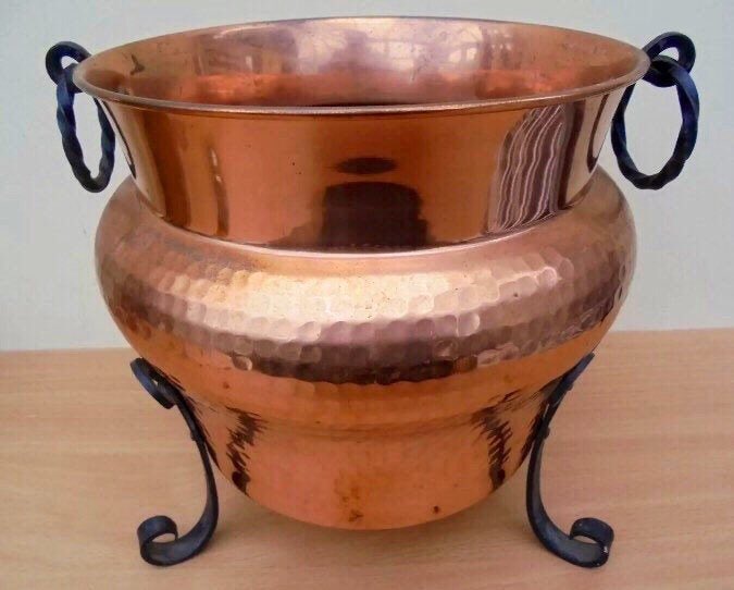 Excited to share this item from my #etsy shop: Vintage, French Villdieu, Large Copper Cauldron, Copper Planter, Jardiniere #WitchesCauldron #Witchcraft #Pagan #Witch #Wicca etsy.me/3ccZHMv #etsyvintage #etsystore #etsyfinds #etsysellers #etsystore #etsyshop #etsyuk