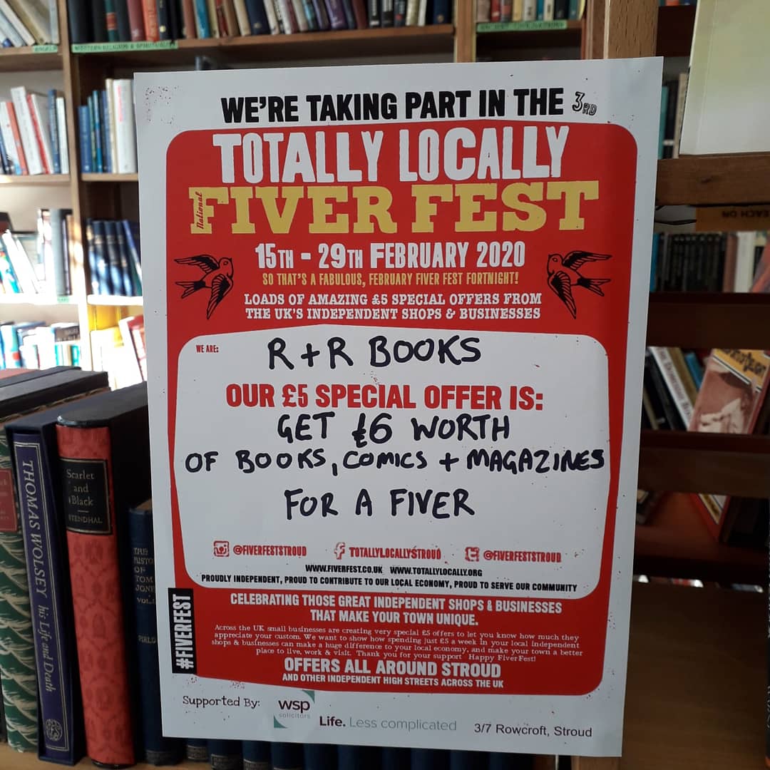 Here are some more ideas for our #stroudfiverfest offer. Buy books to the value of £6 and get them for a fiver!

#FiverFest #Stroud #Cotswolds #totallylocally #independentshops #shoplocal #buysecondhand #lovebooks