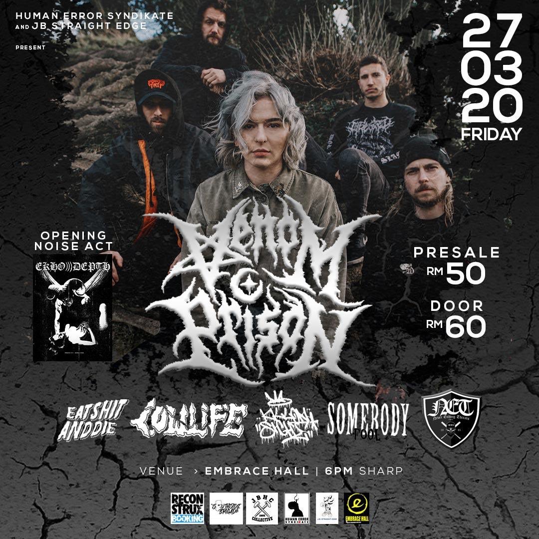 wit_records's tweet image. Glad to announce that our brothers @somebodyfoolhc &amp;amp; Lowlife from 061 Hardcore will be heading to Johor Bahru for @Venomprison next month! Thank you to Johor Bahru Straight Edge &amp;amp; Humanerrorsyndikate for the love 💕