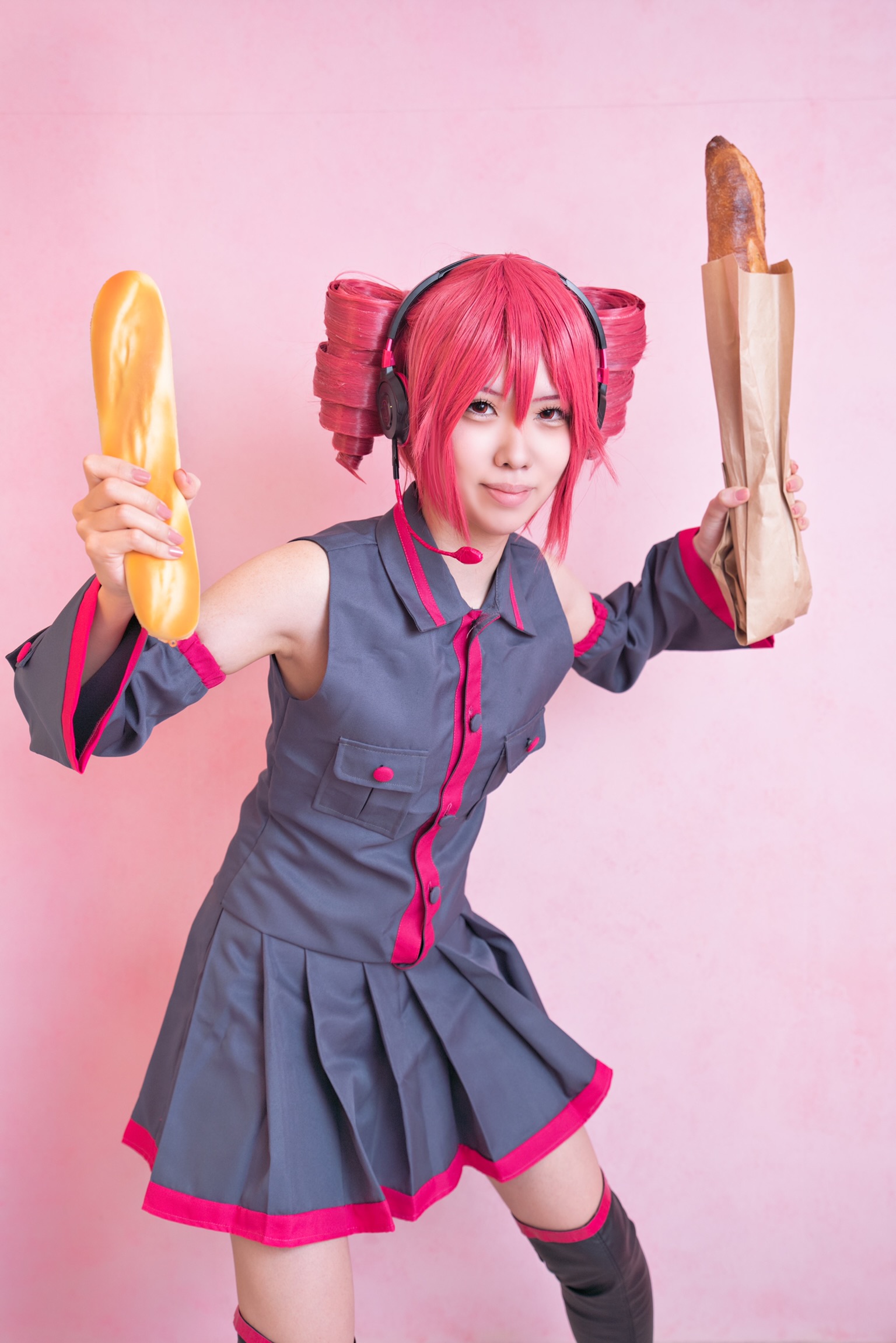 重音テトコスプレウィッグ （DW1342 耐熱高品質ウィッグ☆重音