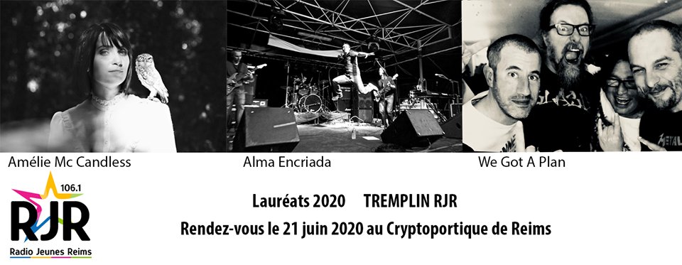 PolcActu's tweet image. Les lauréats du tremplin @rjrradio ont été dévoilés, et c'est @AmelieMcCandles, Alma Encriada et We Got a Plan !

#reims #laureat #tremplinrjr #rjr  #GrandEst
