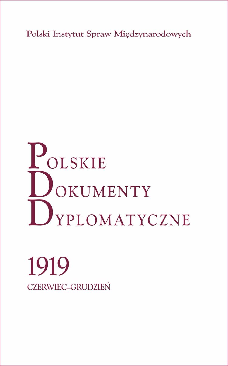 Z nowej strony <a href="/PISM_Poland/">PISM</a> można pobrać wstęp, spis treści, listę opublikowanych dokumentów oraz indeksy osobowy i rzeczowy do nowego tomu #PDD 1919 czerwiec-grudzień.
pism.pl/publikacje/Pol…