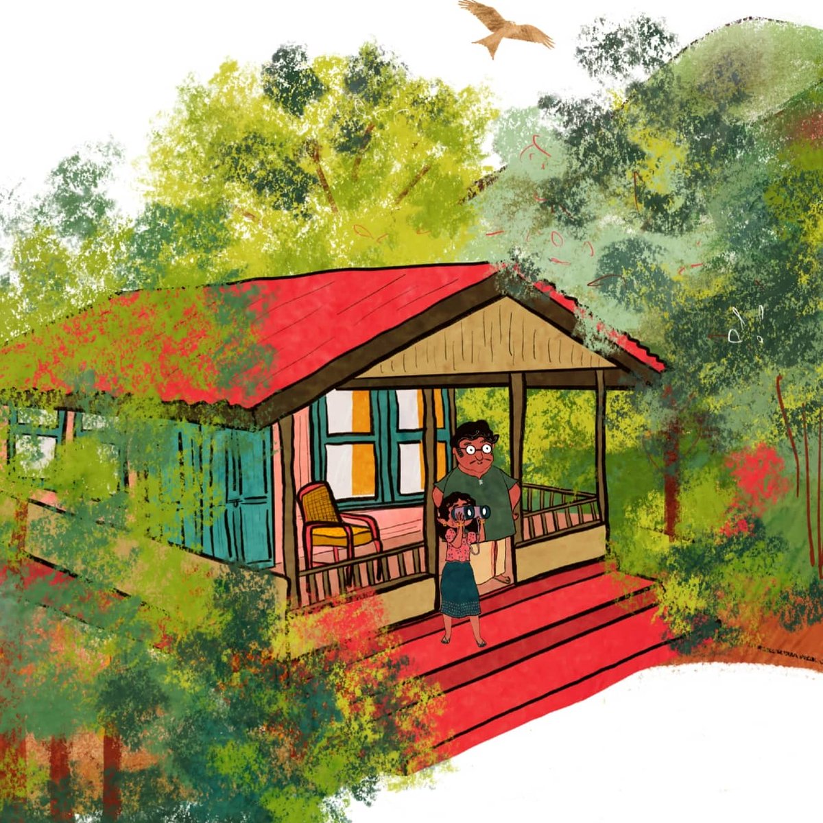debasmita_d's tweet photo. When I am asked who do I keep in mind when I'm illustrating a children's book. I say: I create illustrations for the child in me 🍀
#childrensillustration
#childrensbooks
#drawingforkids
#kidlitart
#processofcreativity
#creativityspeaks
#illustratorsdesk
#Illustration https://t.co/KRzF51eweT