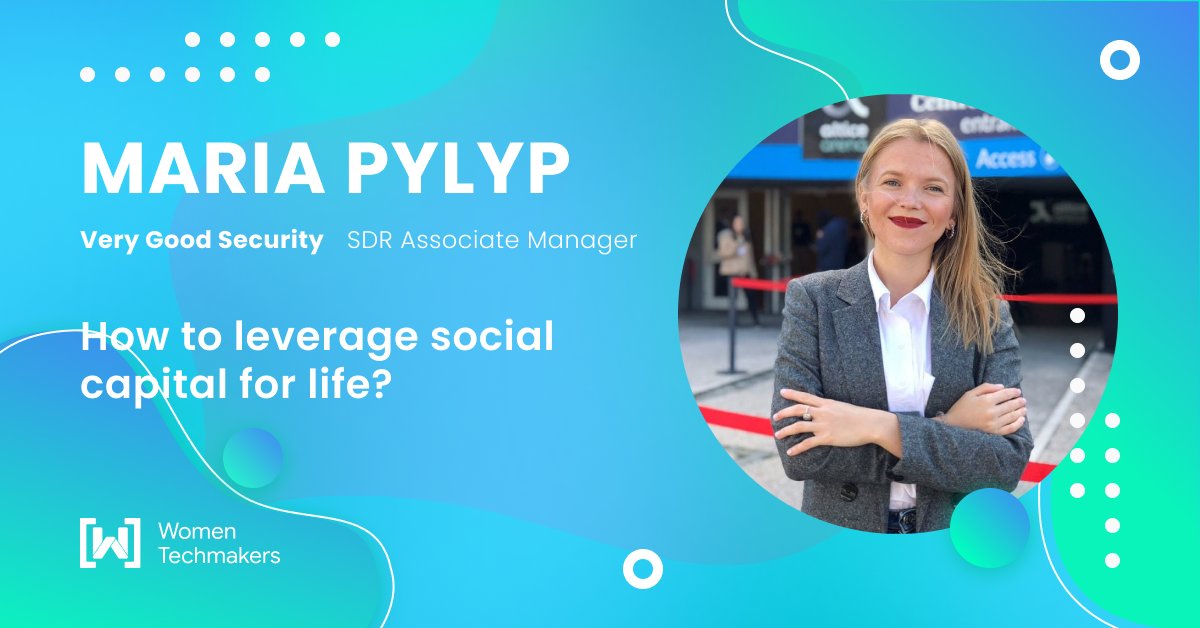 Today we are proud to announce our second speaker Maria Pylyp 💥

Currently, Mary is leading sales teams at <a href="/getVGS/">VGS</a>. She is a bass ass sales, tango dancer, conference enthusiast, and product mindset ambassador.

Became the one, who understand the importance of social capital. ⚡