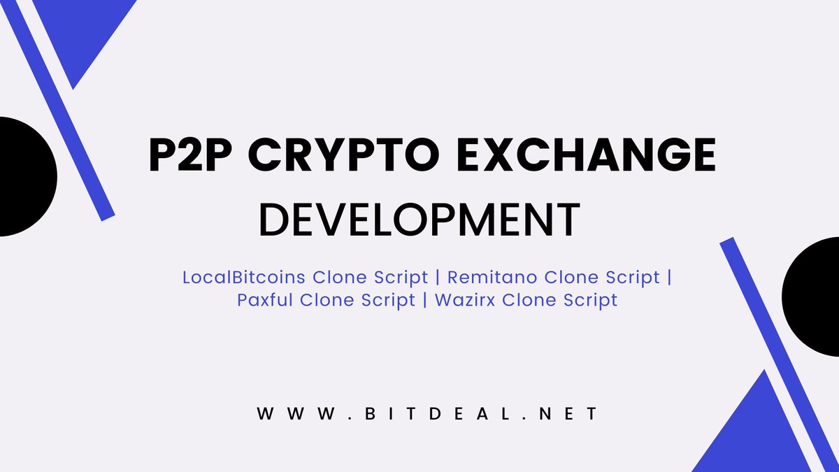 bitdeal001's tweet image. Launch your own #P2P_Cryptocurrency_Exchange Platform Now !
bit.ly/2mMguRy

Get power-backed #peer-to-peer #cryptocurrency_exchange_script from #Bitdeal with effective features and security plugins.

Get a free demo now ==&amp;gt; bit.ly/2O8VjpV