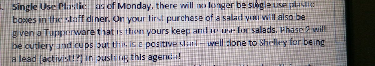 A wonderful email to receive on a Wednesday morning! Also really pleased that our <a href="/EcoSchools/">Eco-Schools England</a> committee will have their first meeting tomorrow 😊 #Sustainability <a href="/No_PlasticWaste/">No Plastic Waste</a>