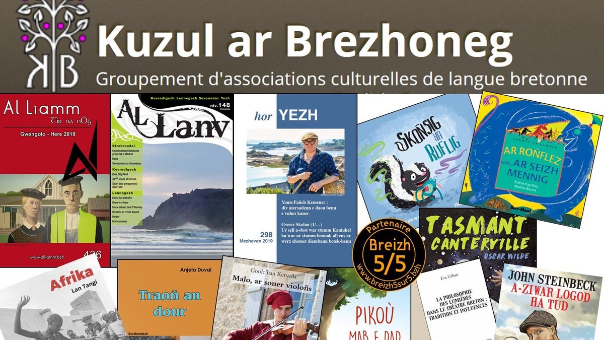 Un nouveau partenaire “Breizh 5/5″ (#PartenaireBreizh5sur5) : Kuzul ar Brezhoneg (KaB) breizh5sur5.bzh actu du26 février 2020