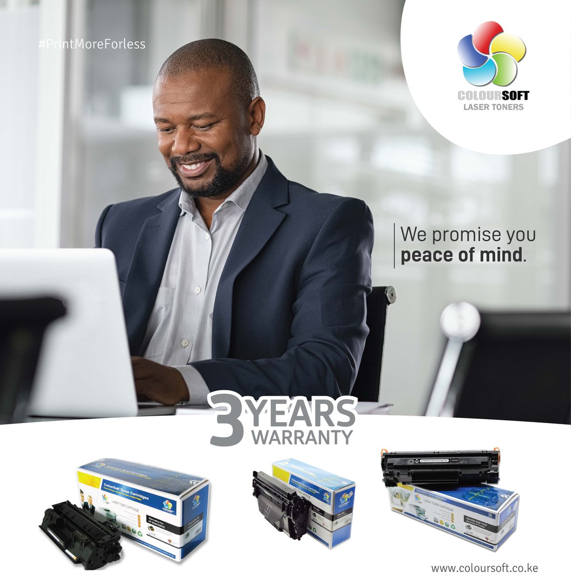 ColoursoftT's tweet image. Our 3-year warranty on any Coloursoft compatible toner you buy guarantees your peace of mind.
Make the switch to Coloursoft today by calling us on 0795-797703.
#PrintMoreForLess #WednesdayVibes