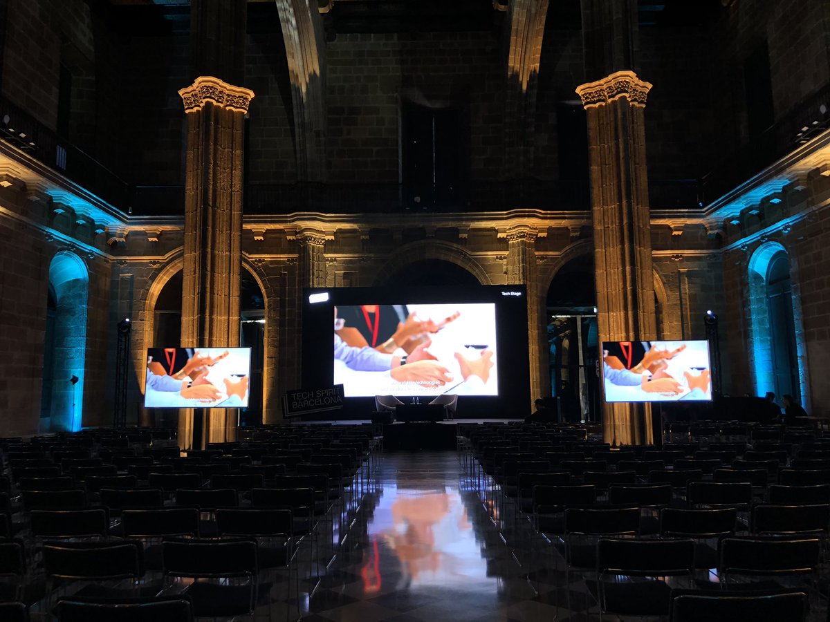 ¡Empezamos la segunda jornada del #TechSpiritBarcelona! Hoy hablaremos de investigación en #tecnología, #eHealth, #innovación disruptiva y mucho más. ¡Os esperamos en la Casa Llotja de Mar de la <a href="/cambrabcn/">Cambra de Comerç de Barcelona</a>! techspirit.barcelona/main-venue/