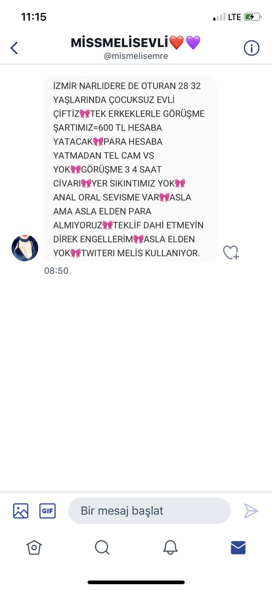 Somebody09 (@muallimtaci2) on Twitter photo <a href="/mismelisemre/">MİSSMELİSEVLİ❤💜</a> çifti de ticari çıktı. Orospu ve pezevengiz demiyorlar ama sanki demeyince öyle olmuyorlar. De arkadaş, karı satıyorum de. DM den yazdıkları cevap aşağıda. <a href="/mismelisemre/">MİSSMELİSEVLİ❤💜</a> çifti de ticari çıktı. Orospu ve pezevengiz demiyorlar ama sanki demeyince öyle olmuyorlar. De arkadaş, karı satıyorum de. DM den yazdıkları cevap aşağıda.