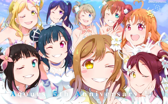 #ラブライブサンシャイン5周年

??⚓️????✨♦️

会えてよかった、永遠のFRIENDS!!

??⚓️????✨♦️ 