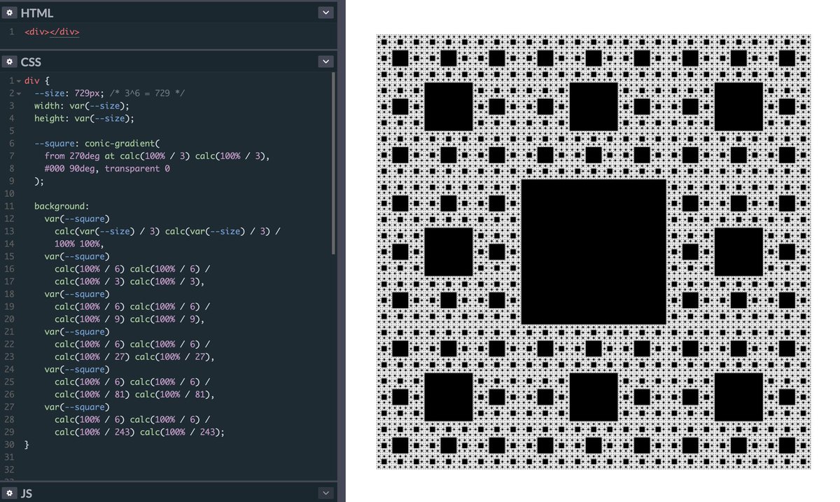 yuanchuan23's tweet image. #conicGradient is the key.

See the demo @CodePen codepen.io/yuanchuan/pen/…