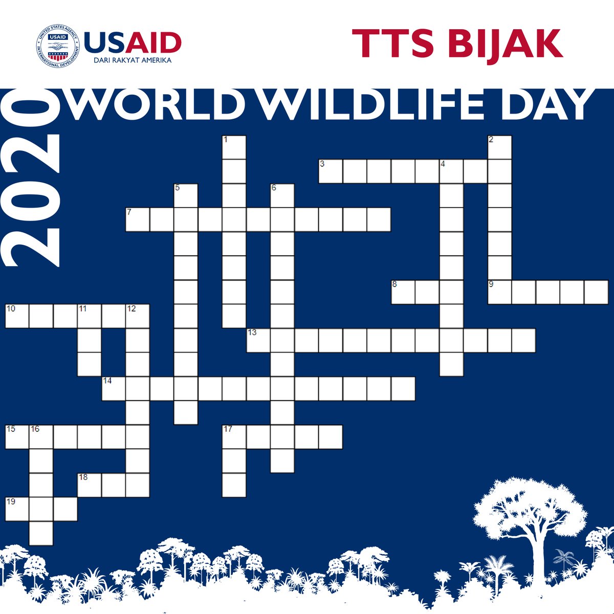 BIJAKonservasi's tweet photo. Sesuai janji, ini adalah game TTS untuk ikut memeriahkan #WorldWildlifeDay yang akan jatuh pada minggu depan. Lihat sampai gambar akhir, ya, untuk persyaratannya. Jangan lupa dibaca baik-baik. Semoga beruntung! https://t.co/7tAAD1QAwr