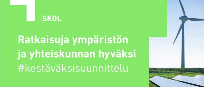 #kestäväksisuunniteltu Tiesitkö, että Suunnittelu- ja konsultointialan yrityksillä on merkittävä rooli kestävän kehityksen edistäjänä. @SKOLry jäsenet tekevät aktiivisesti töitä kestävän kehityksen ratkaisuiden luomiseksi, ympäristön ja yhteisön hyväksi.