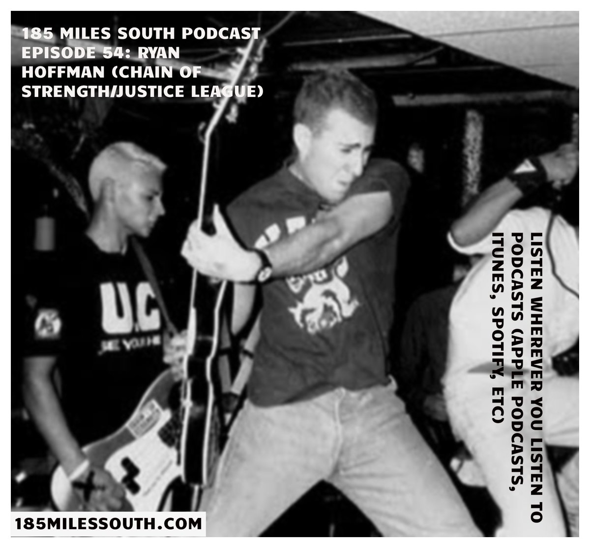 185milessouth's tweet photo. Episode 54 up now. Ryan Hoffman of Chain of Strength...handle bidness! #185milessouth #hardcorepodcast #punkpodcast #chainofstrength #truetildeath #revelationrecords https://t.co/HpQfy0Os81