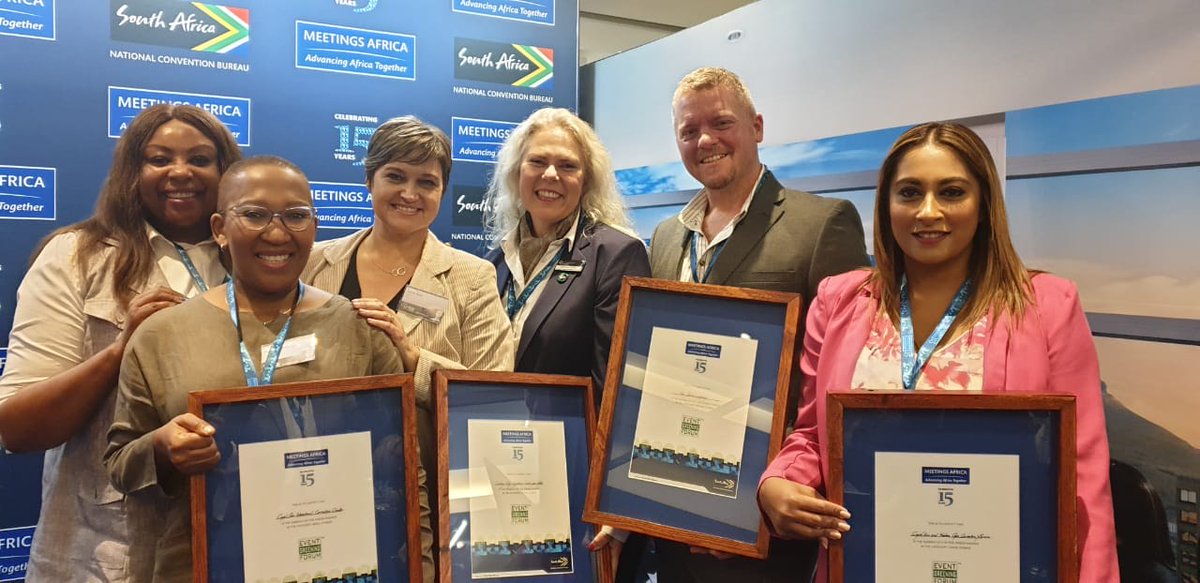 Cape Town going green. Congrats to all the winners in the stand awards at #MeetingsAfrica2020 - CT-based winners in large and small stand categories and runner-ups for both! #meetinct