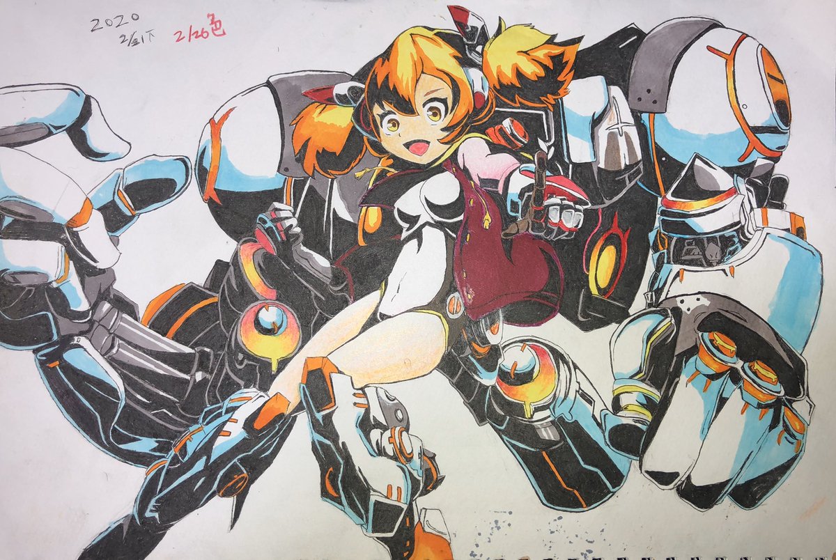 #イラスト好きな人と繋がりたい 
#アナログ絵描きさんと繋がりたい 

アナログの色塗りほんま失敗できんけぇ怖い
早くデジタルデビューしたいンゴねぇ 