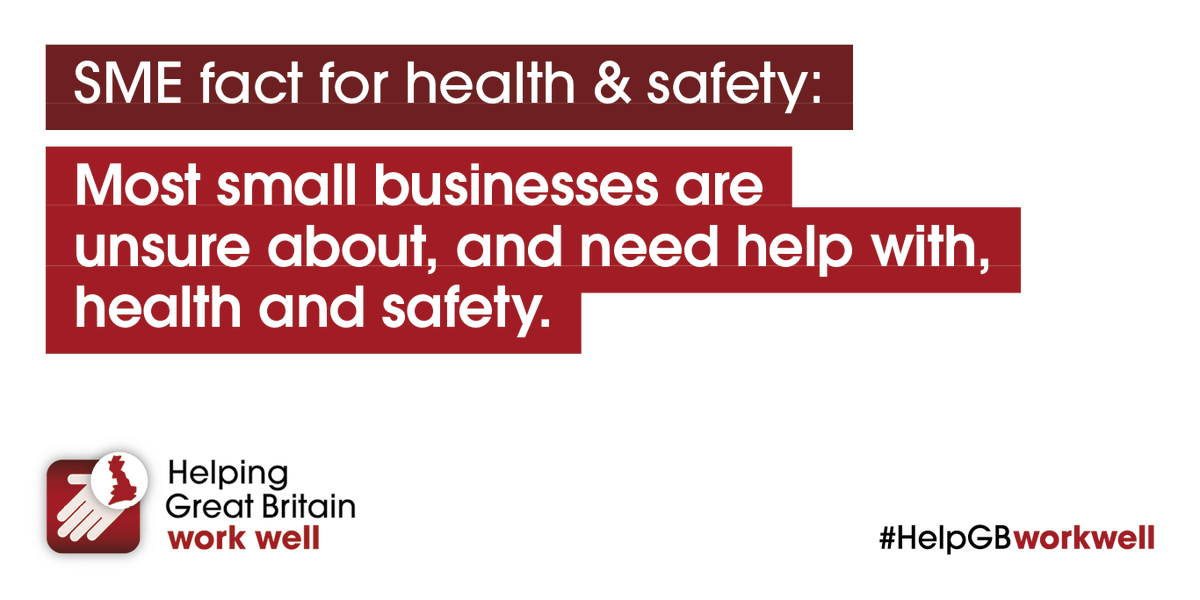 bsgltd's tweet image. Most Small businesses are unsure about, and need help with, health and safety #HelpGBWorkWell #WorkRight: