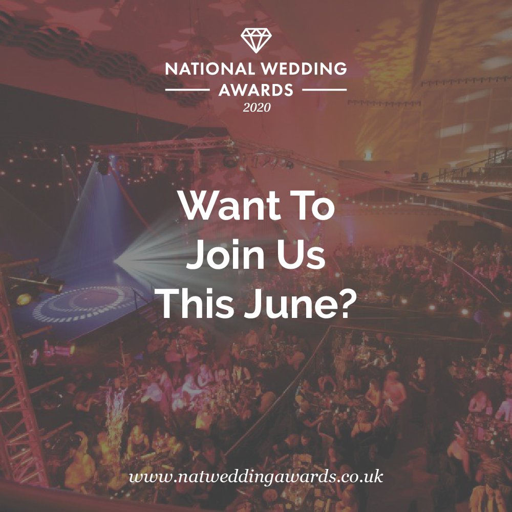 Who wants to join us at the National Wedding Awards 2020?

Purchase your tickets now at natweddingawards.co.uk/tickets

You have until Friday 15th May 2020