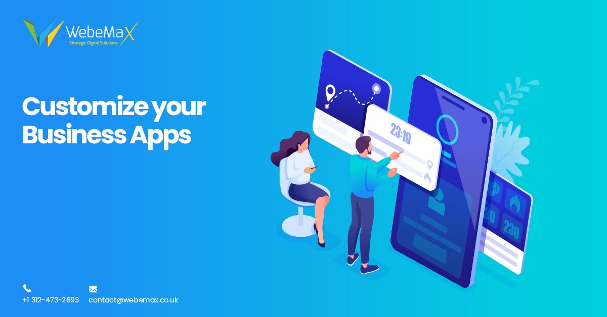 OfficialWebemax's tweet image. 🔰Customize your Business Apps⚒️

Get #Customized_Business_Applications from #WebeMax and boost your business. 

To get your fully functional mobile apps, contact us now

🔹Call/WhatsApp: +1 312-473-2693
🔹Email:contact@webemax.co.uk

#Social_Media_Marketing
#Digitalmarketing