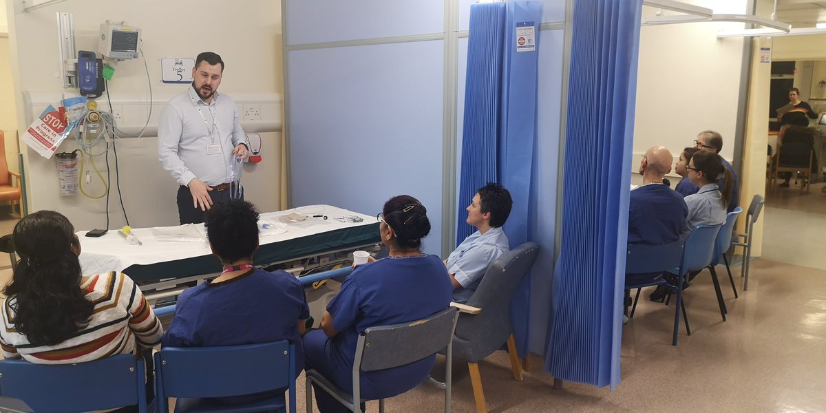 annaReichelt2's tweet image. Endoscopy training session at Leicester Royal infirmary kicked off this morning with support from Erbe, Pennamed, Cook, Diagmed and olympus. Great learning and development opportunities for the nursing team. #erbe #cook #pennamed #diagmed #OLYMPUS #universityhospitalsofleicester