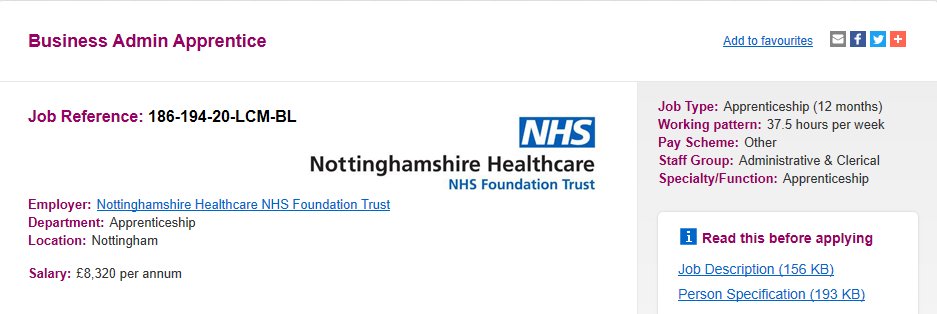 Nottinghamshire NHS Apprenticeships (@nottsapprentice) on Twitter photo jobs.nhs.uk/xi/vacancy/?va…
Business Admin #Apprenticeships with Nottinghamshire Healthcare.12 posts based across Nottingham and Mansfield.
Follow the link for more information and to apply. HURRY, the closing date is 1st March!
<a href="/NottsHealthcare/">Nottinghamshire Healthcare</a> <a href="/OwnerPorter1/">heather porter</a> <a href="/ClaireGarner1/">Claire Garner</a> #nhs jobs.nhs.uk/xi/vacancy/?va…
Business Admin #Apprenticeships with Nottinghamshire Healthcare.12 posts based across Nottingham and Mansfield.
Follow the link for more information and to apply. HURRY, the closing date is 1st March!
<a href="/NottsHealthcare/">Nottinghamshire Healthcare</a> <a href="/OwnerPorter1/">heather porter</a> <a href="/ClaireGarner1/">Claire Garner</a> #nhs