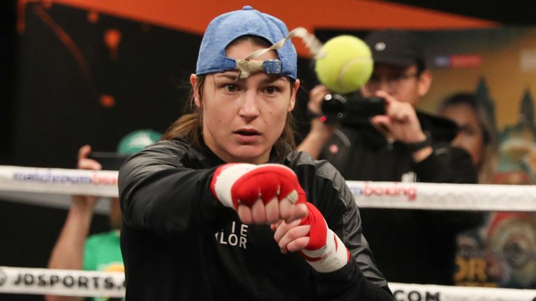. @KatieTaylor took part in Ireland's 1st female boxing match! Since 2019, became 1 of only 7 boxers in history, female or male, to hold all 4 major world titles in boxing: WBA, WBC, IBF & WBO! Flag bearer for Ireland at 2012 Olympics & won gold medal in lightweight division! 