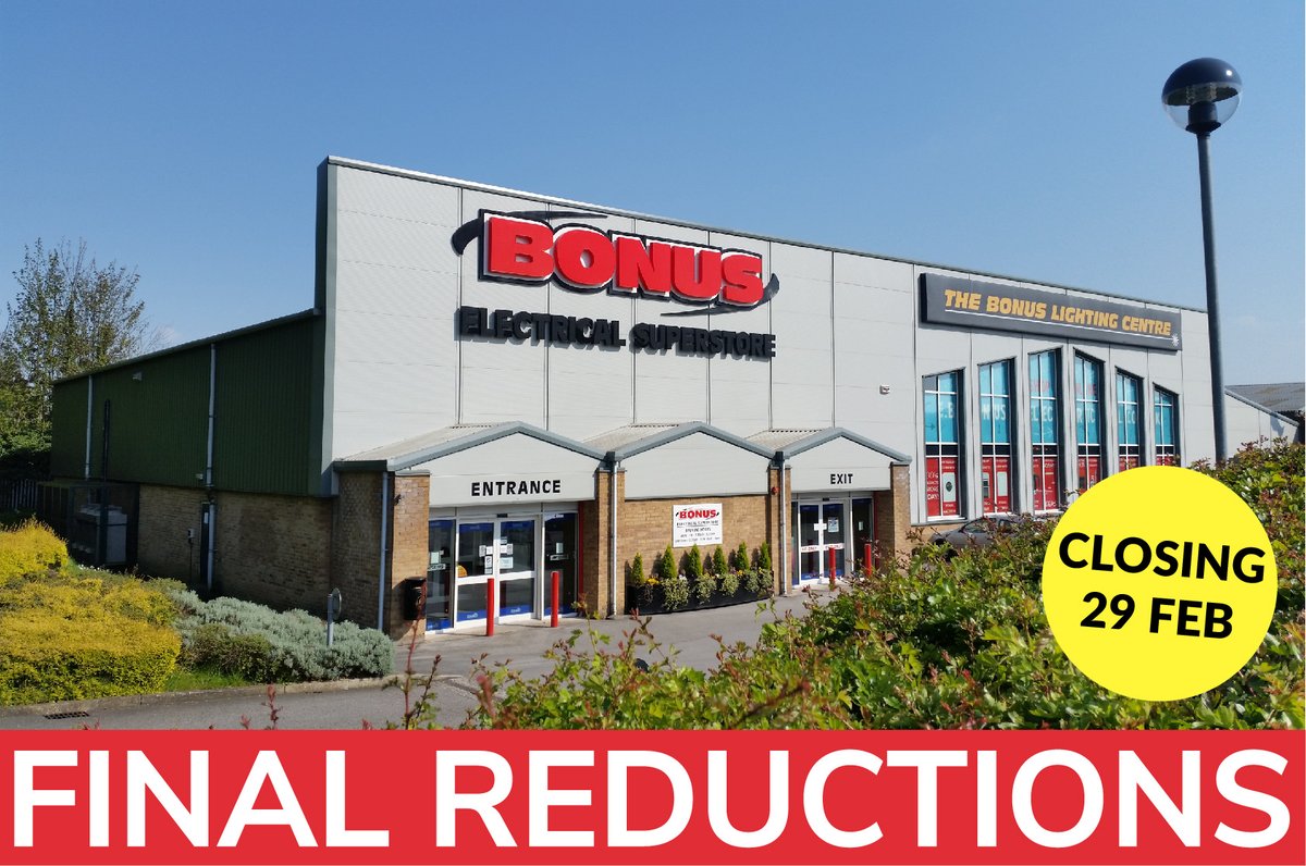 📣 We’re closing this Saturday, final reductions have been made!

Don’t miss out on your last chance to grab a bargain with up to 75% off in store 🤑

Grange Park Lane, Willerby, HU10 6EB
Mon-Fri 9AM-5PM, Sat 9AM-5:30PM &amp; Sun 11AM-4PM

#closingdown #hullbusiness #sale