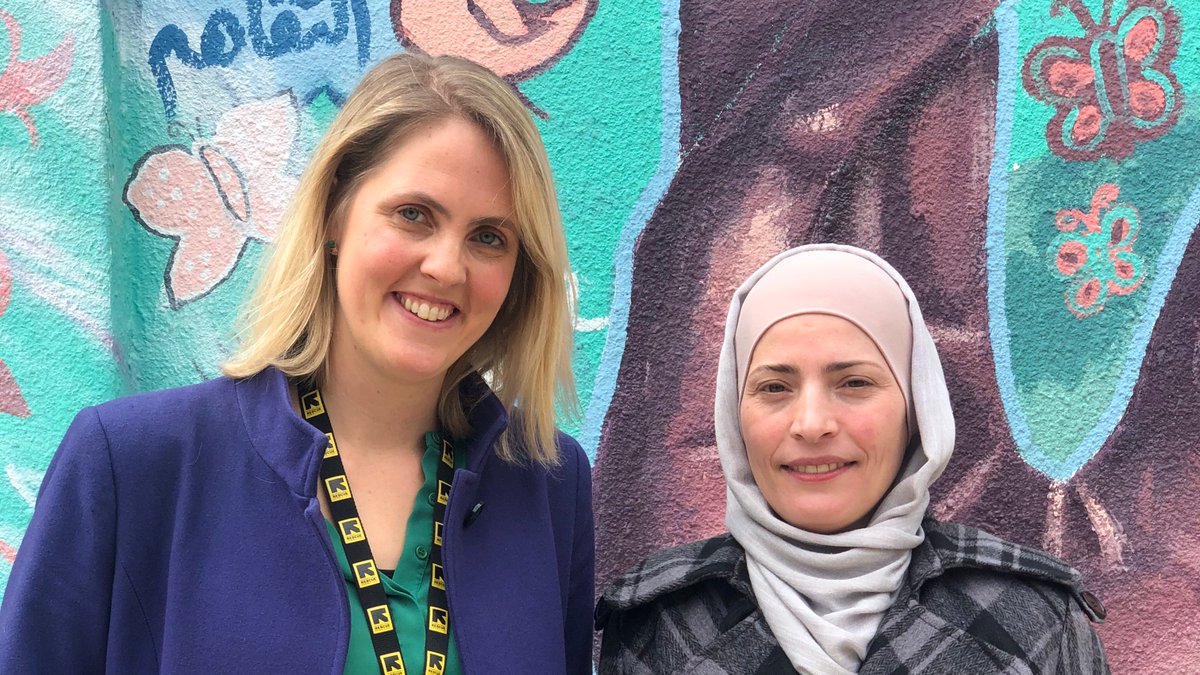 laurakyrkesmith's tweet photo. This is Faihaa, a really talented Syrian artist and designer and mum-of-three. Fled to Jordan and now able to use her talents thanks to @Citi Foundation @RESCUE_UK support to set up her business. A true privilege to meet her. #Pathways2Progress https://t.co/pApz2g2ZW3