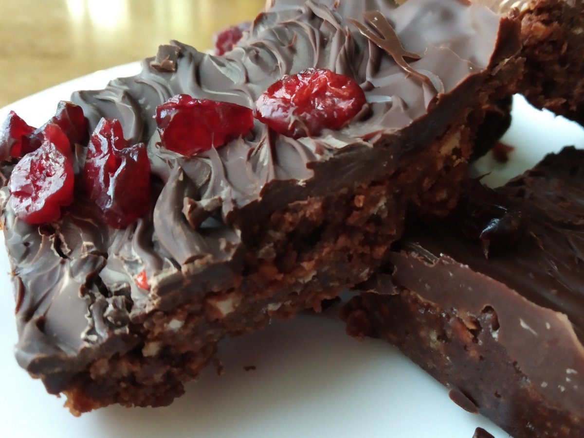 wrigleyandreel's tweet photo. Our vegan Fair trade Chocolate and Cranberry Tiffin is irresistible!!  #fairtrade #orkney #kirkwall https://t.co/bhMQpfwCi3