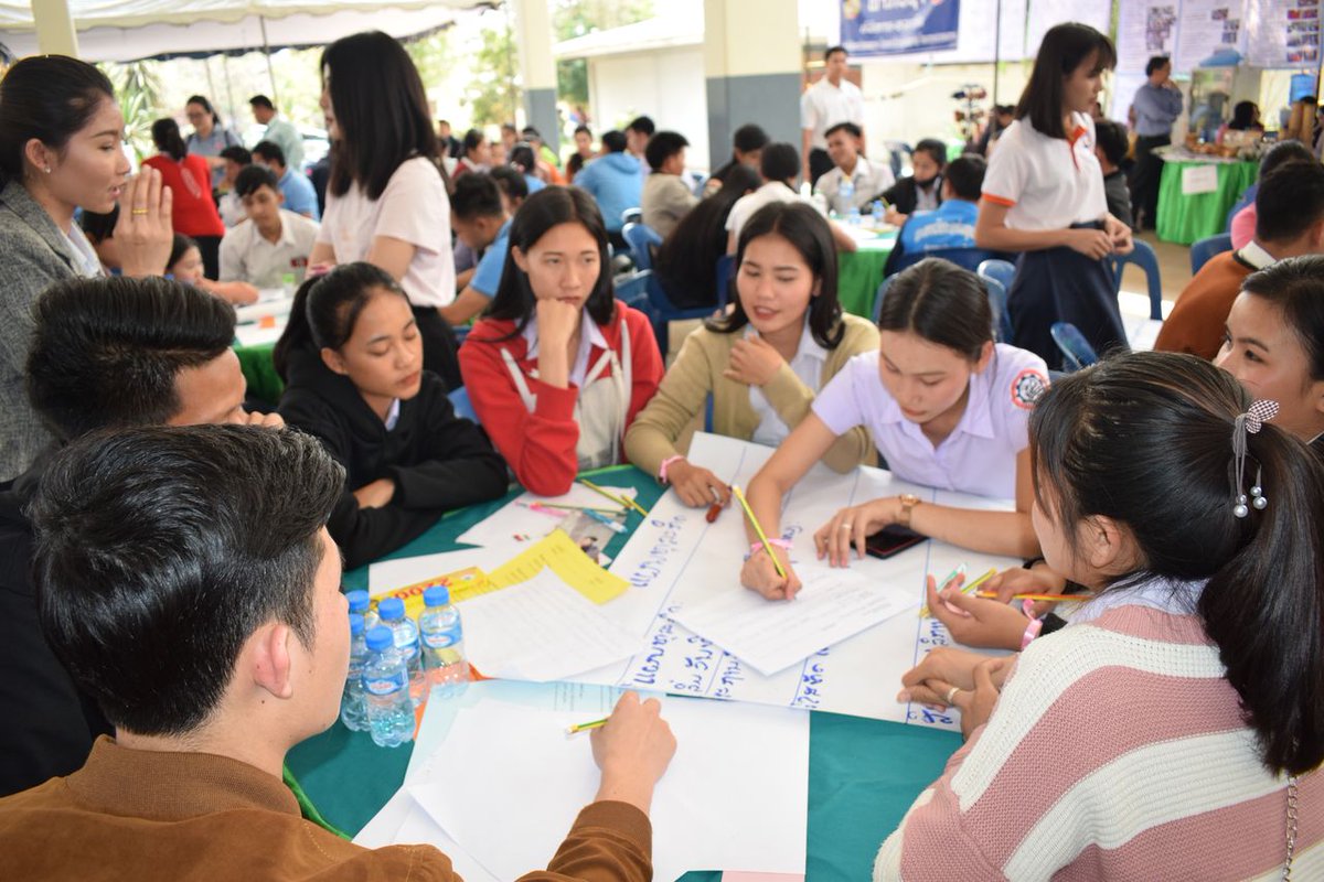 SME_Laos's tweet photo. On 21st February 2020, the SME Service Center (SSC) and ILO organized Lao Entrepreneurship Day at the Technical College in Luang Prabang 😀

More photos at these links :

Album 1 : https://t.co/0zJuDIw7I0
Album 2 : https://t.co/BU5R5WYeqK
Album 3 : https://t.co/3p6j8MrgIe https://t.co/wClkUMCwnX