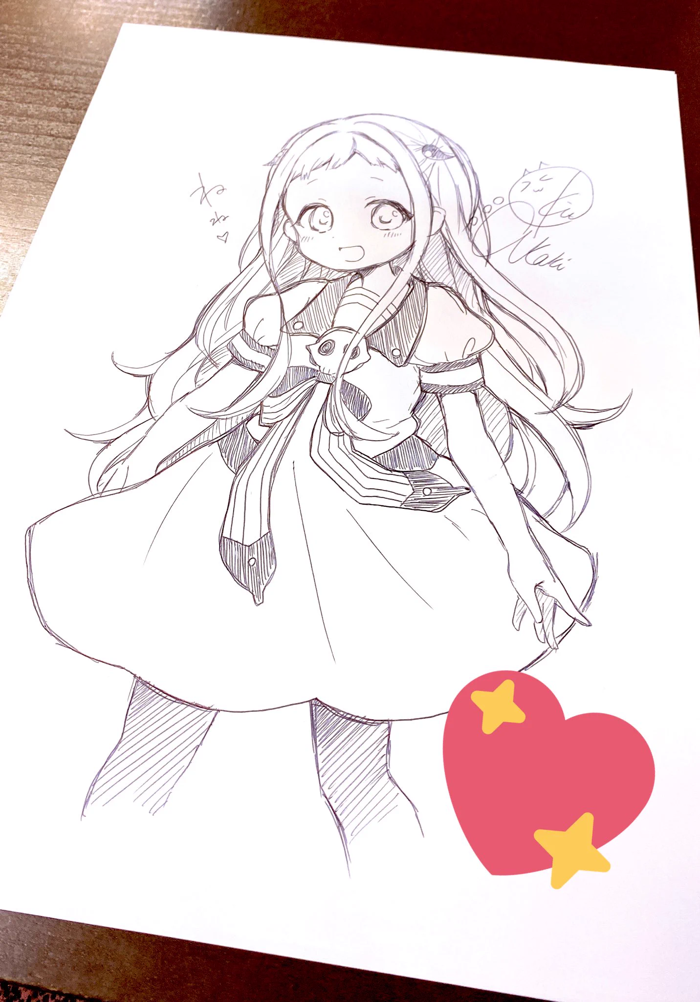 花と、少女描きました。 鬼頭明里 on X: 