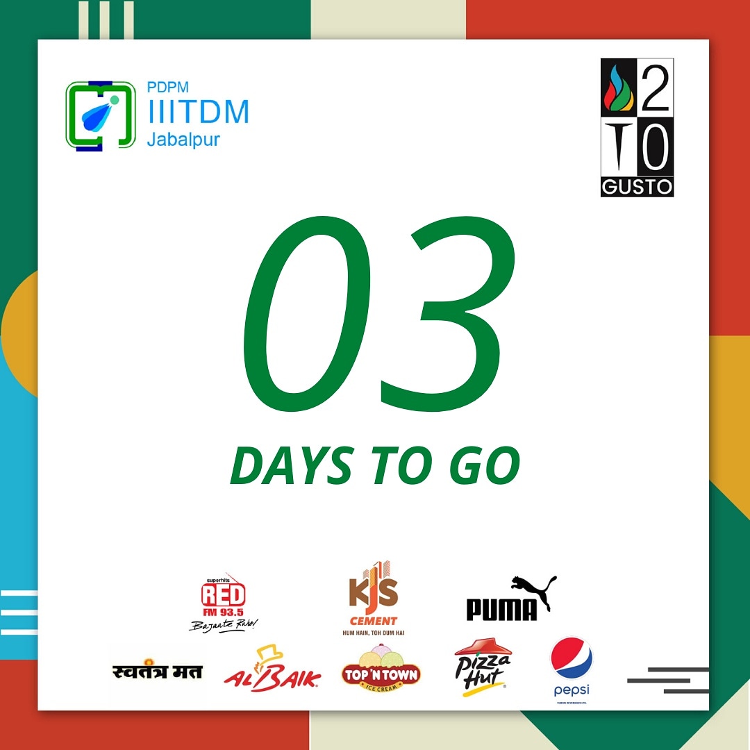 So it all comes to the final countdown #03daystogo #interiiit #gusto2020 #iiitdmj