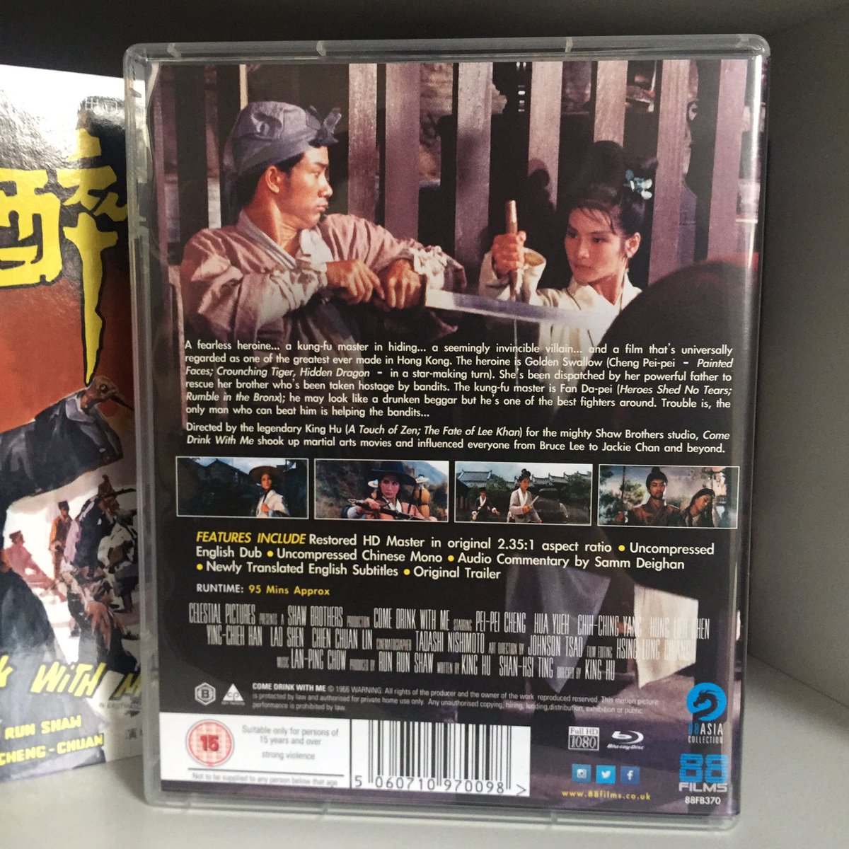 RobertS_1975's tweet photo. 📦 new stuff 💿 Come Drink With Me from @88_Films #shawbrothers #kungfu #88asiacollection #bluray #1-24 #complete https://t.co/LLT0LnxopD