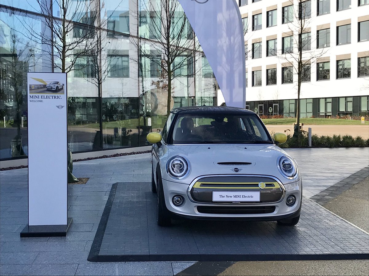 At <a href="/ucddublin/">University College Dublin</a> today for the Irish market launch of the electric MINI. Promises to be a fun EV for urban drivers in particular. Any questions?