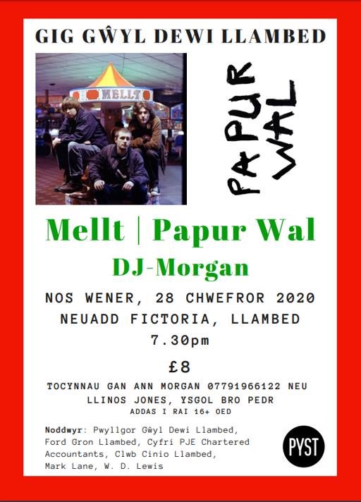 Cerddoriaeth fyw yn Llanbed nos Wener yma.  Ffoniwch Ann - 07791966122 am tocynnau.  #yagym   <a href="/CTLLPSLTC/">CT Llanbed Lamp TC</a> @thefalcondale <a href="/UWTSDLampeter/">Lampeter@UWTSD</a>