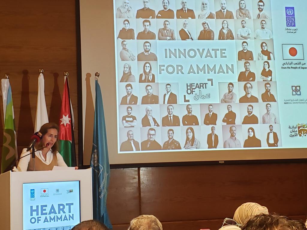 MmvMoises's tweet photo. "Putting communities in the driving seat" and revitalizing central Amman- Delighted to have been present  in the Ceremony for "Start-ups devoted to innovation and social impact" @UNDPJordan and funded by @japan   to support social enterprises to promote jobs &amp; social growth. https://t.co/U6LL8ZZGDL