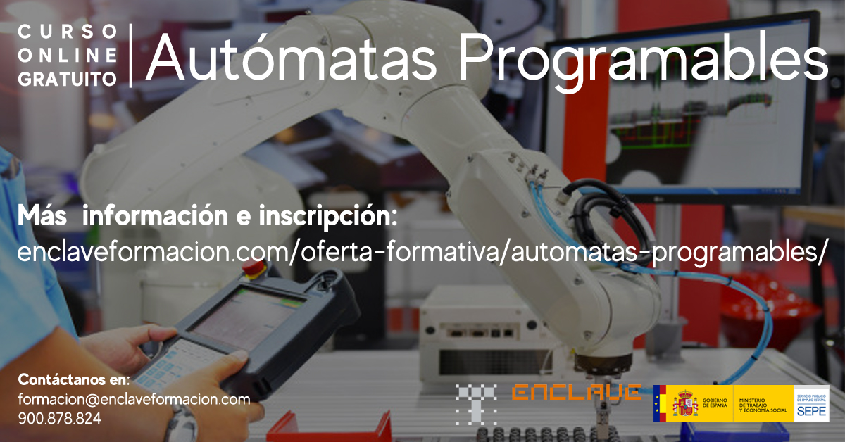 enclaveforma's tweet image. La automatización de las industrias es un hecho. ¿Aún no tienes conocimientos sobre autómatas programables? No te preocupes, adquiérelos con nuestro #CursoOnline #Gratuito de #AutómatasProgramables, solicita tu plaza en: bit.ly/2QY50aD #EnclaveFormación 📝