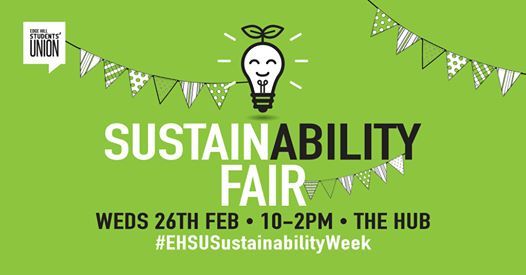 Time to learn what's green on campus! ✅♻️🌱💚

Pop along to our Sustainability Fair in The Hub this morning to learn what sustainable campaigns are happening on campus, and what can be improved in the future! 🙌🌳⭐️

facebook.com/events/9729513…