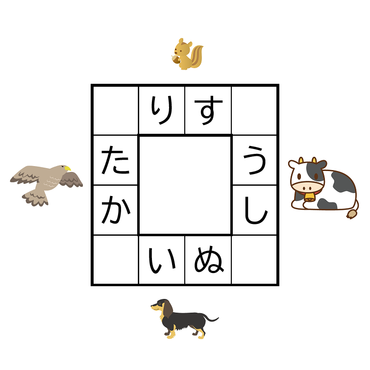 4文字の言葉 動物 JaKASUAI