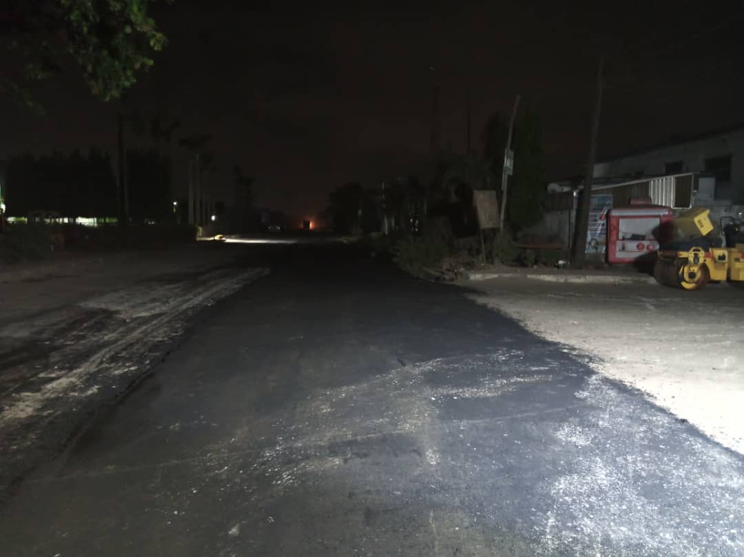 Road rehabilitation at Fatai Atere Road last night
#ForAGreaterLagos 
#babajidesanwoolu 
#drobafemihamzat