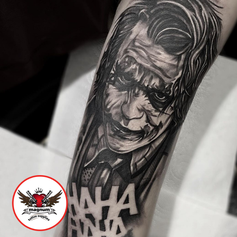 Joker arm tattoo DM to book and appointment @low_n_slow_tattoo_studio  #jokertattoos #joker #armtattoo #blackandgreytattoo #empireink… | Instagram