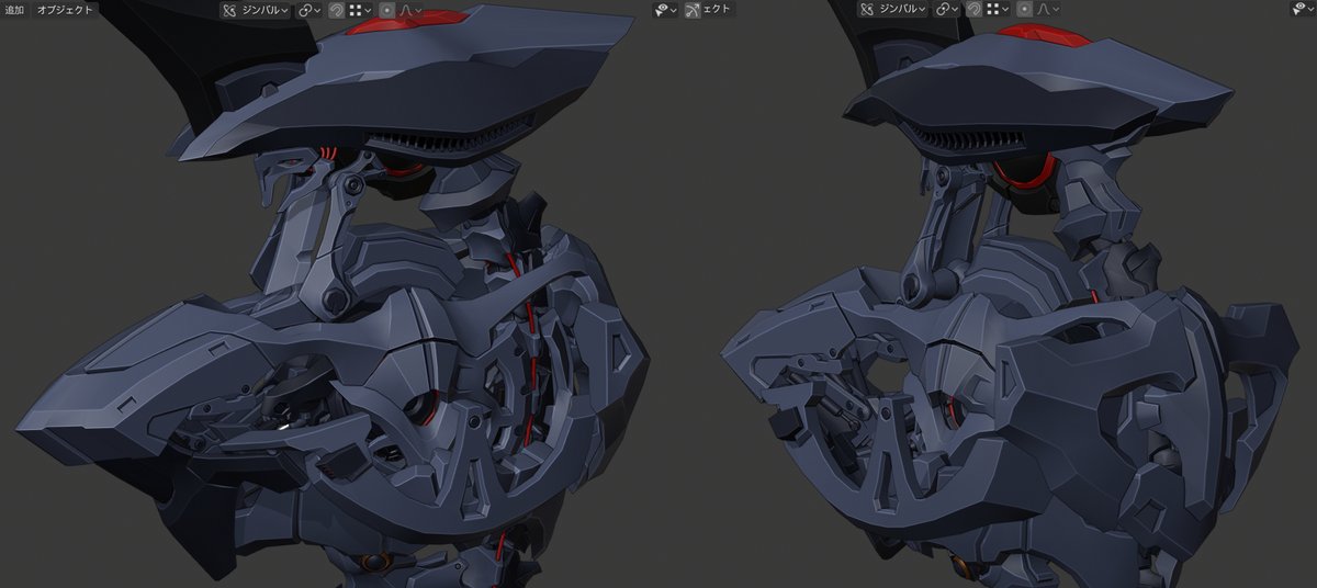 機械騎士 Vket6出展 Pa Twitter 装甲内部の内部画像 なかなか進まない 一一 あと少しで完成なのにー 立体化３dモデルが完成したら Vrチャット用のモデル制作したいなぁ Blender