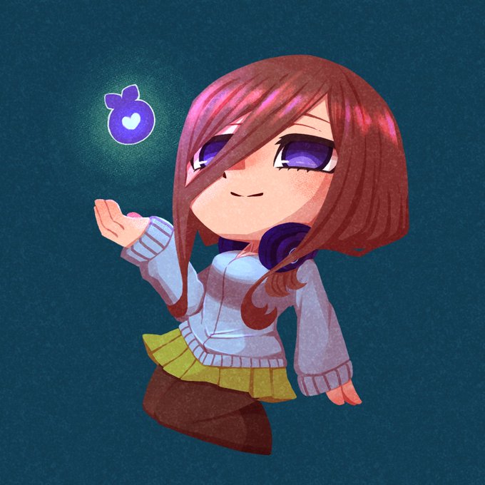 あぼとまさんがTwitterに投稿した中野三玖(五等分の花嫁)のイラスト。
