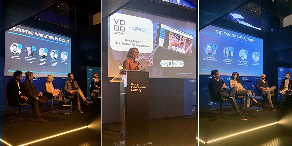 VOGO_Group's tweet photo. Greetings from Barcelona! VOGO, finalist at the Euroleague Basketball FanXP Innovation Challenge🏀! More info > https://t.co/CYS8KxKZla #Vogo #VogoSport #challenge #fanengagement #barcelonatech https://t.co/SAiiGuefHp