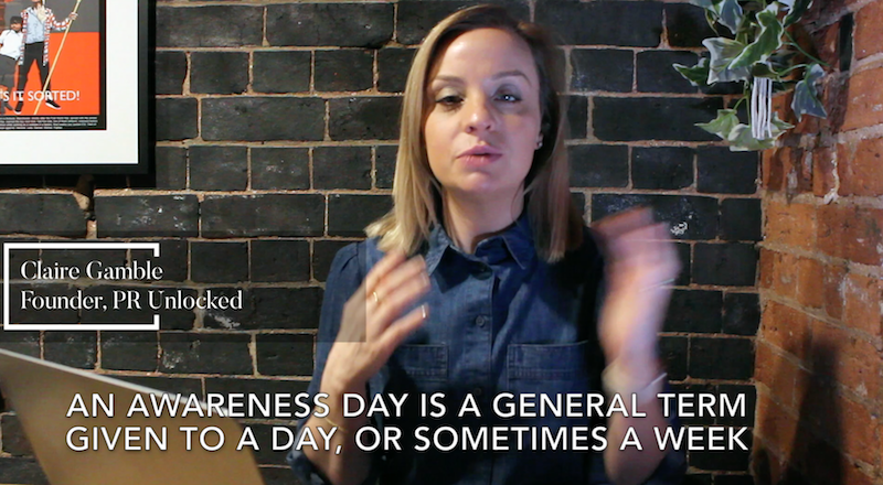 WeAreUnhooked's tweet photo. There are loads of awareness days - but how useful are they when you're trying to secure media coverage as part of your PR and marketing? Check out this article and video over on the #PRUnlocked PR training website to find out. https://t.co/og5gKC7Czg https://t.co/FWIleLDDBM