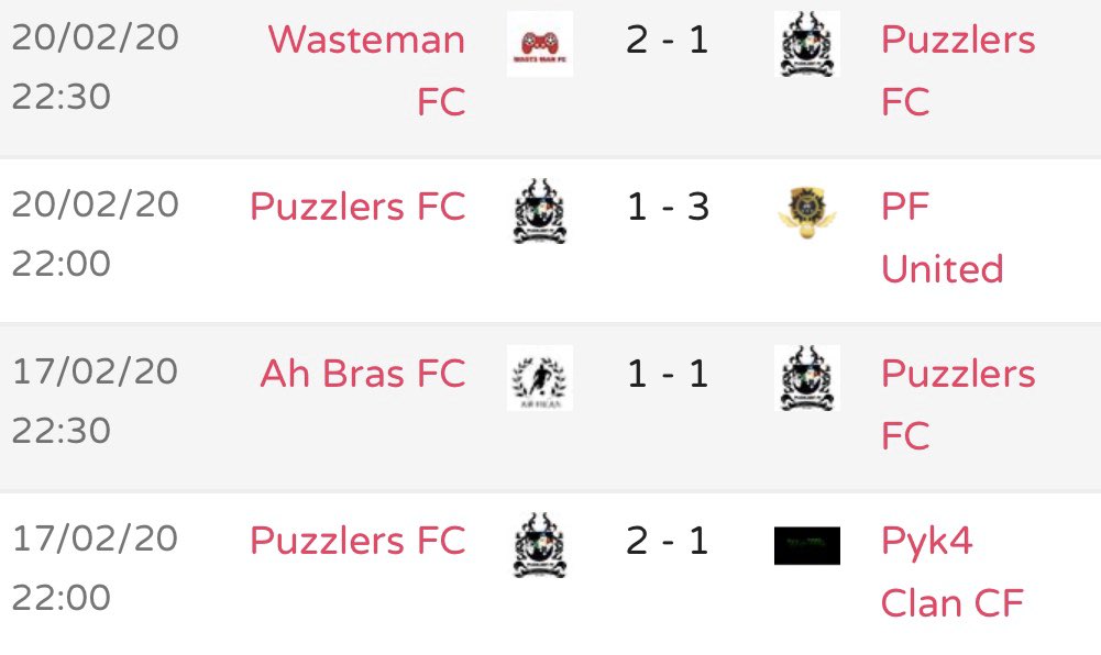 Puzzlers FC tweet media