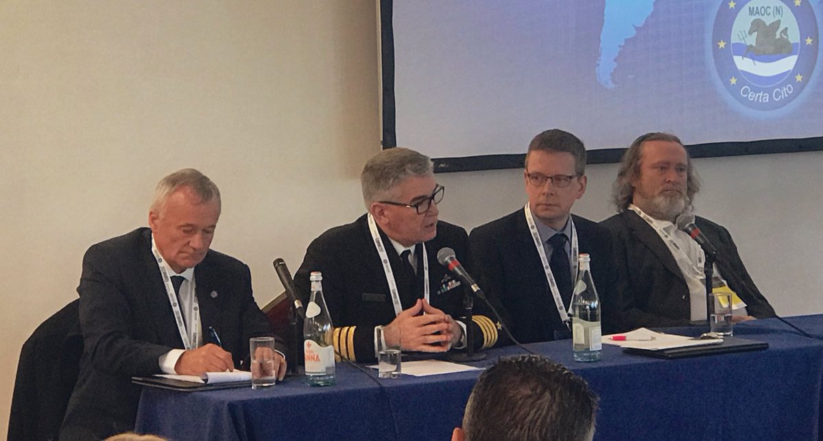 #Maritime #Security Strategy ‘How can small states compete?’, Officer Commanding Naval Operations Command (OCNOC), Captain (NS) Brian FitzGerald speaking this morning as part of a discussion panel @slandail_nssi in @DCU 🇮🇪